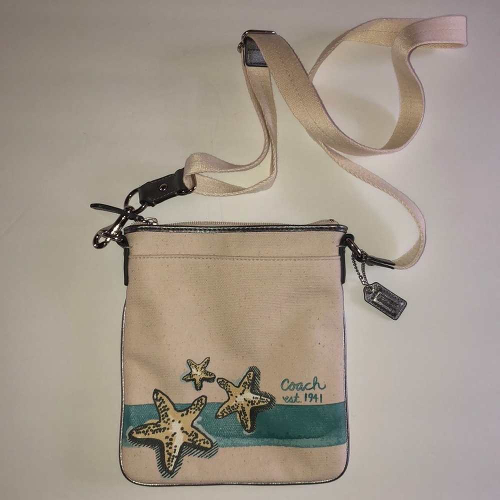 NWOT Authentic Coach Crossbody Cloth